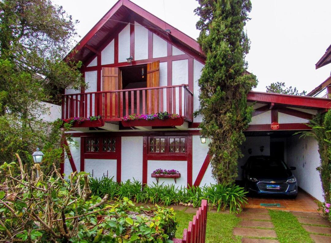 Villa Chale Com Lareira E Wi-Fi Em Campos Do Jordao - Sp Exterior foto